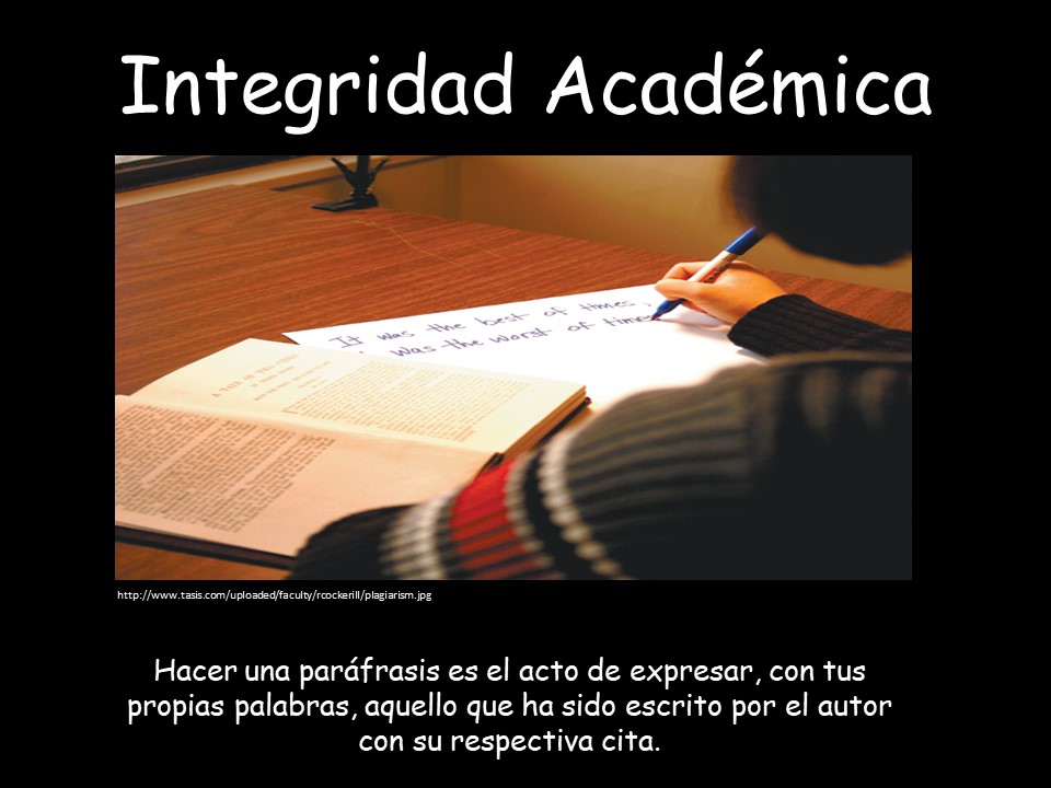 Integridad académica (vs) Conducta improcedente Liceo